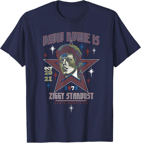 David Bowie - David Bowie is Ziggy Stardust T-Shirt - T-Shirt | Navy