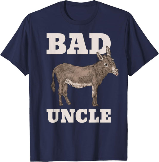 Badass Uncle Funny Pun Cool T-Shirt - T-Shirt | Navy