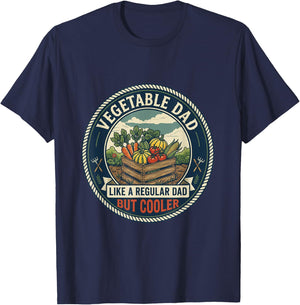 Funny Vegetable Dad Gardener Home Garden Grower Father's Day T-Shirt - T-Shirt | Navy