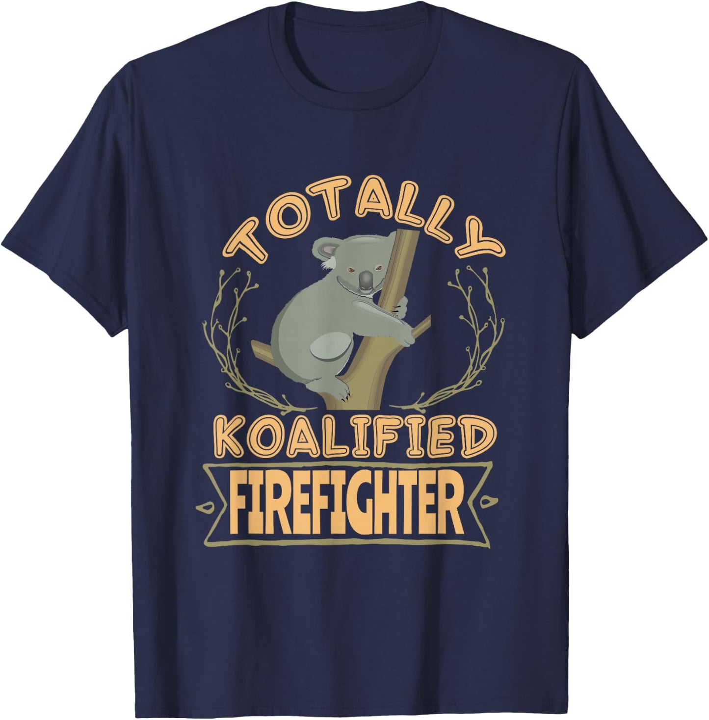 Totally Koalified Firefighter Australia Traveller T-Shirt - T-Shirt | Navy