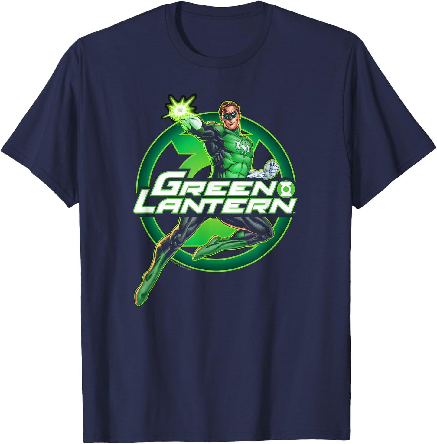 Green Lantern Glow T-Shirt - T-Shirt | Navy