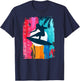 Goofy Foot Surf Club Beach Sunset Living Salty Men Women T-Shirt - T-Shirt | Navy