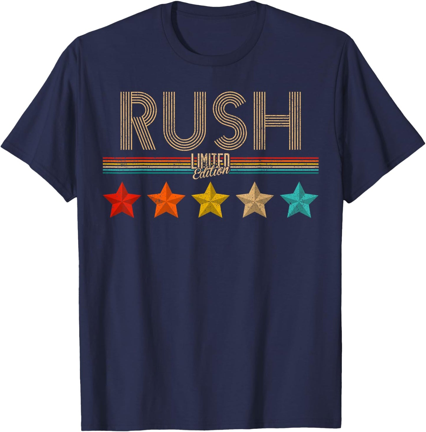 Rush Rush Name Birthday Shirt Gift Rush T-Shirt - T-Shirt | Navy