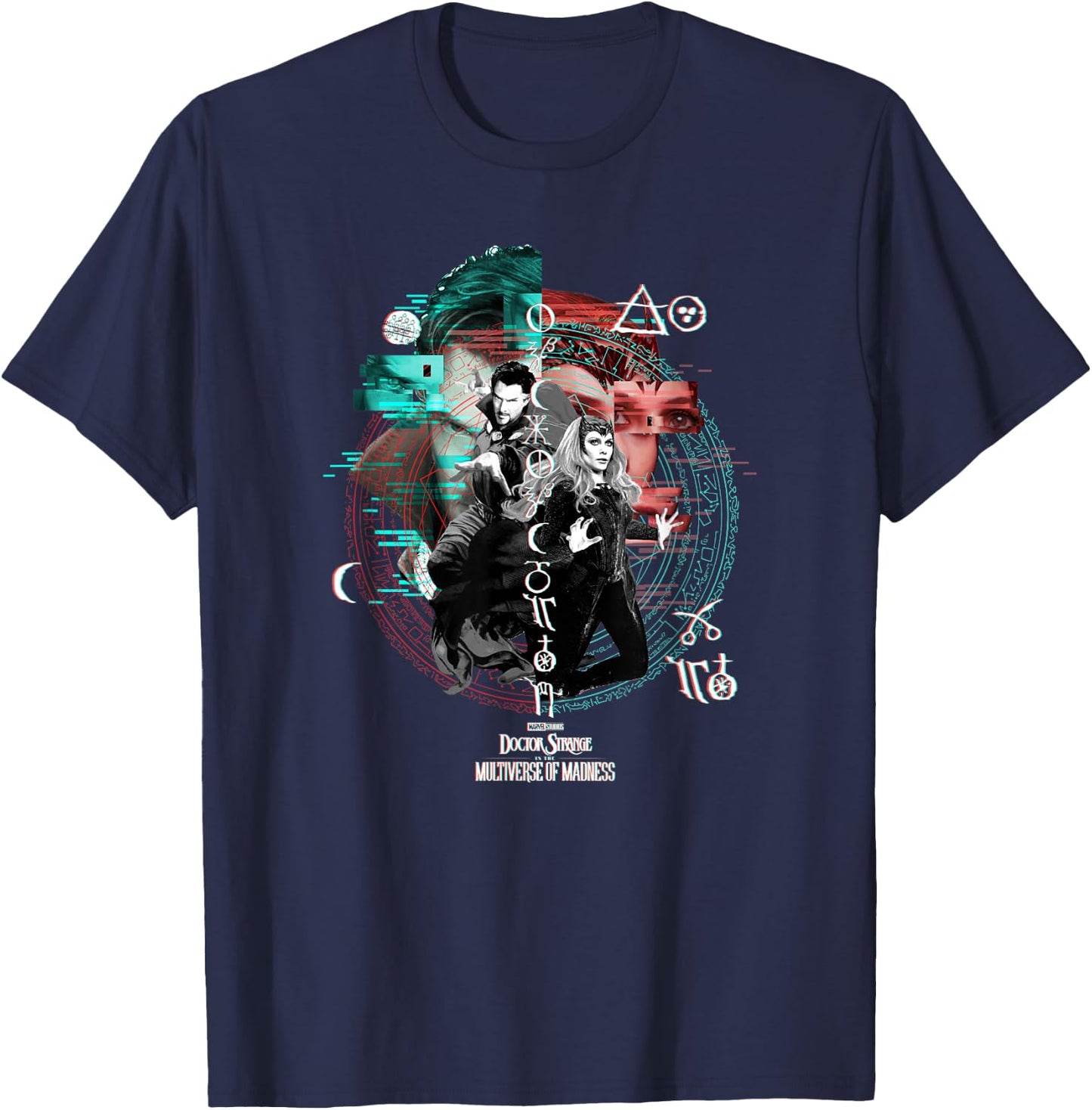 Marvel Doctor Strange In The Multiverse Of Madness Glitch T-Shirt - T-Shirt | Navy