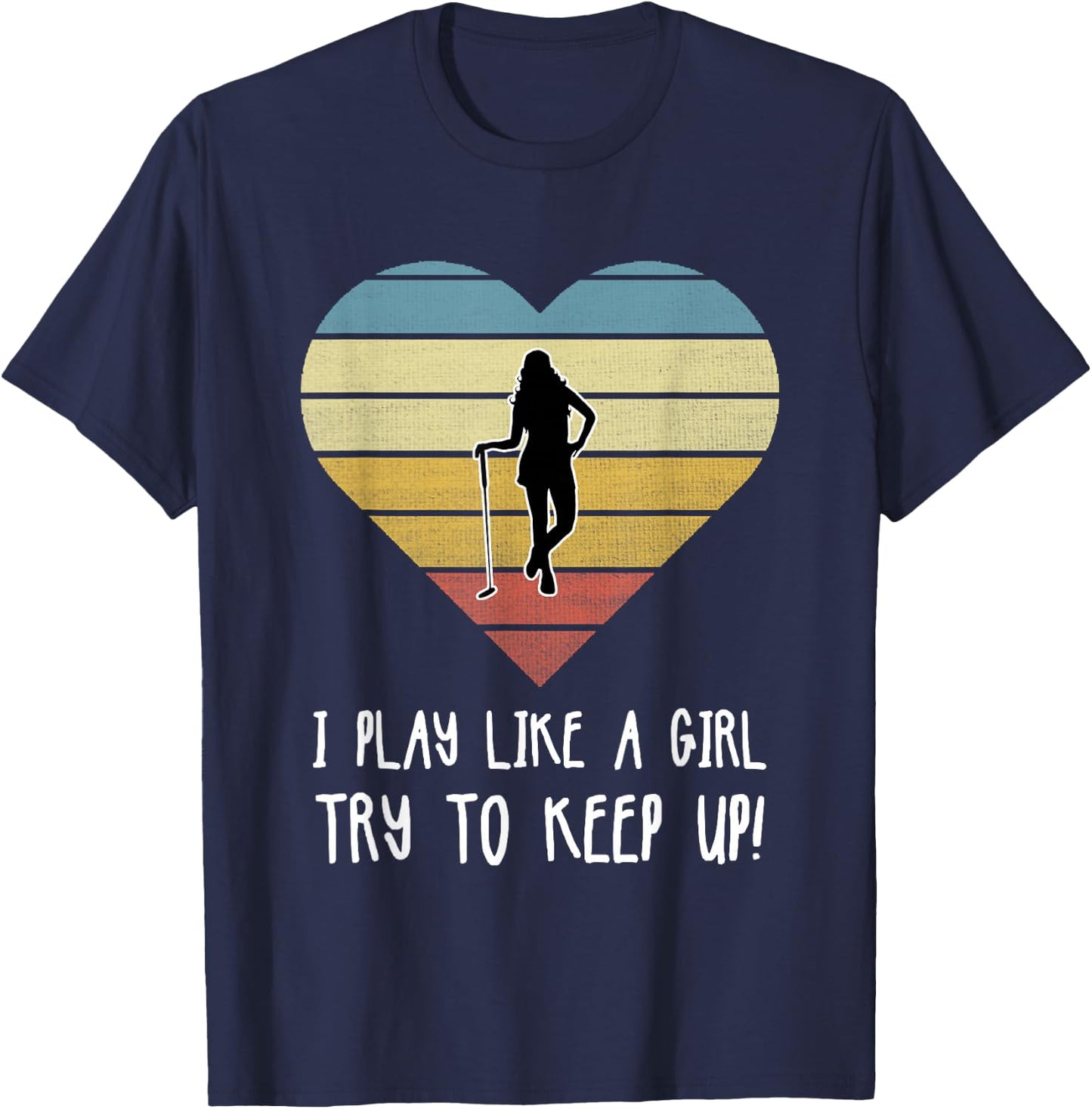 Girls Golf Gift T-Shirt - T-Shirt | Navy