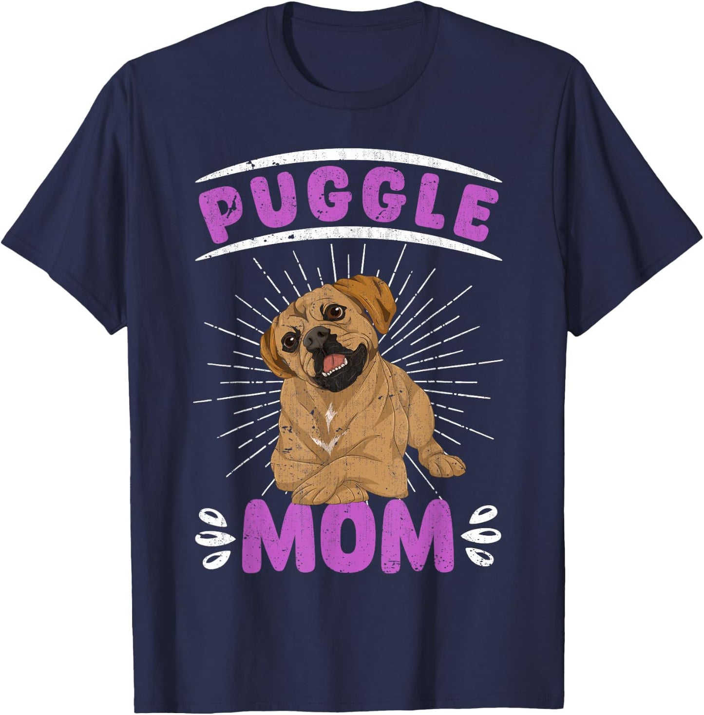 Dog Lover Puggle Mom Dog Owner Mothers Day Pet Owner Puggle T-Shirt - T-Shirt | Navy