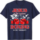 Jesus Is My Savior Boxing Is My Therapy T-Shirt - T-Shirt | Navy