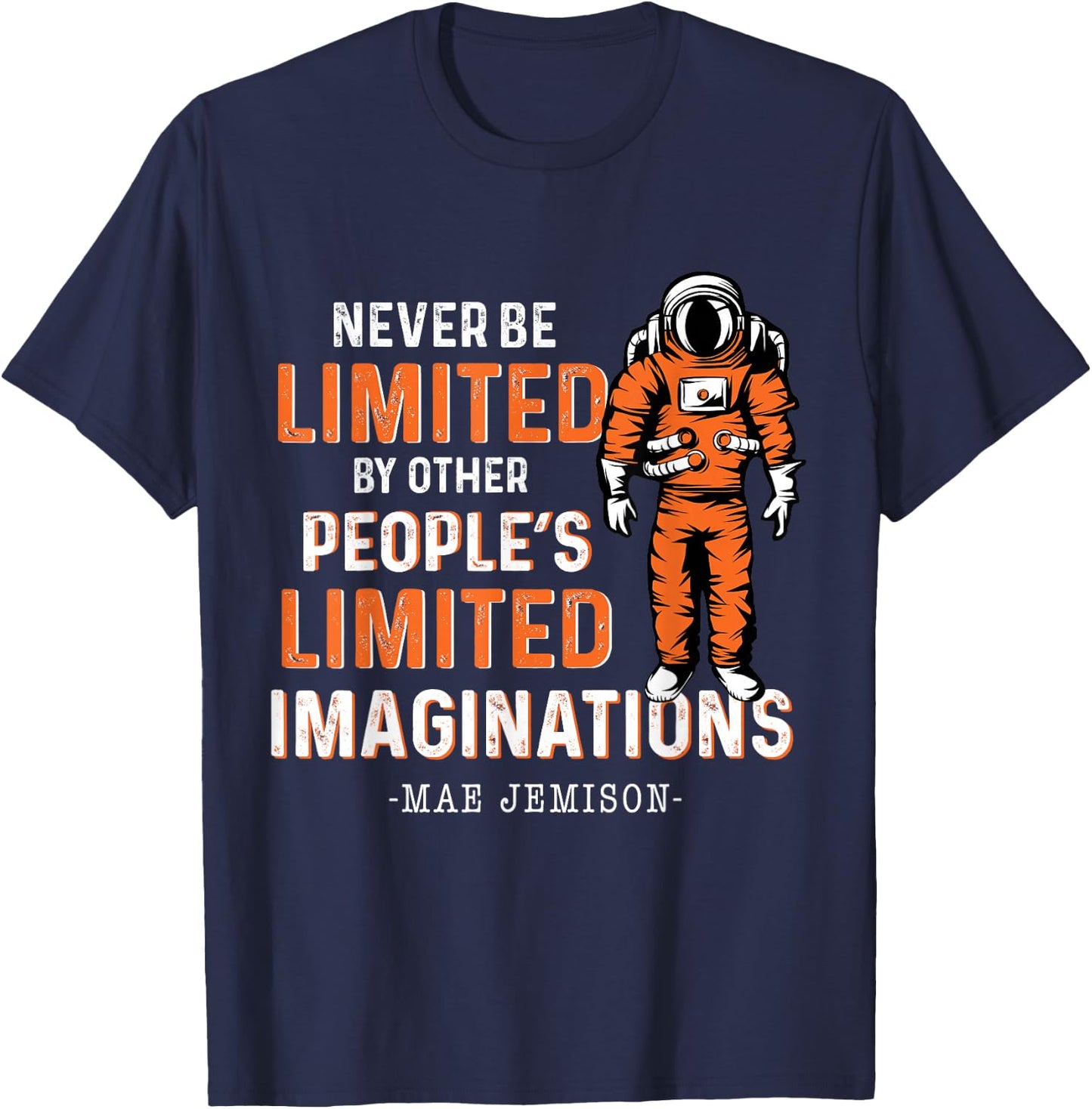 Black Woman Mae Jemison First Black Woman Astronaut T-Shirt - T-Shirt | Navy