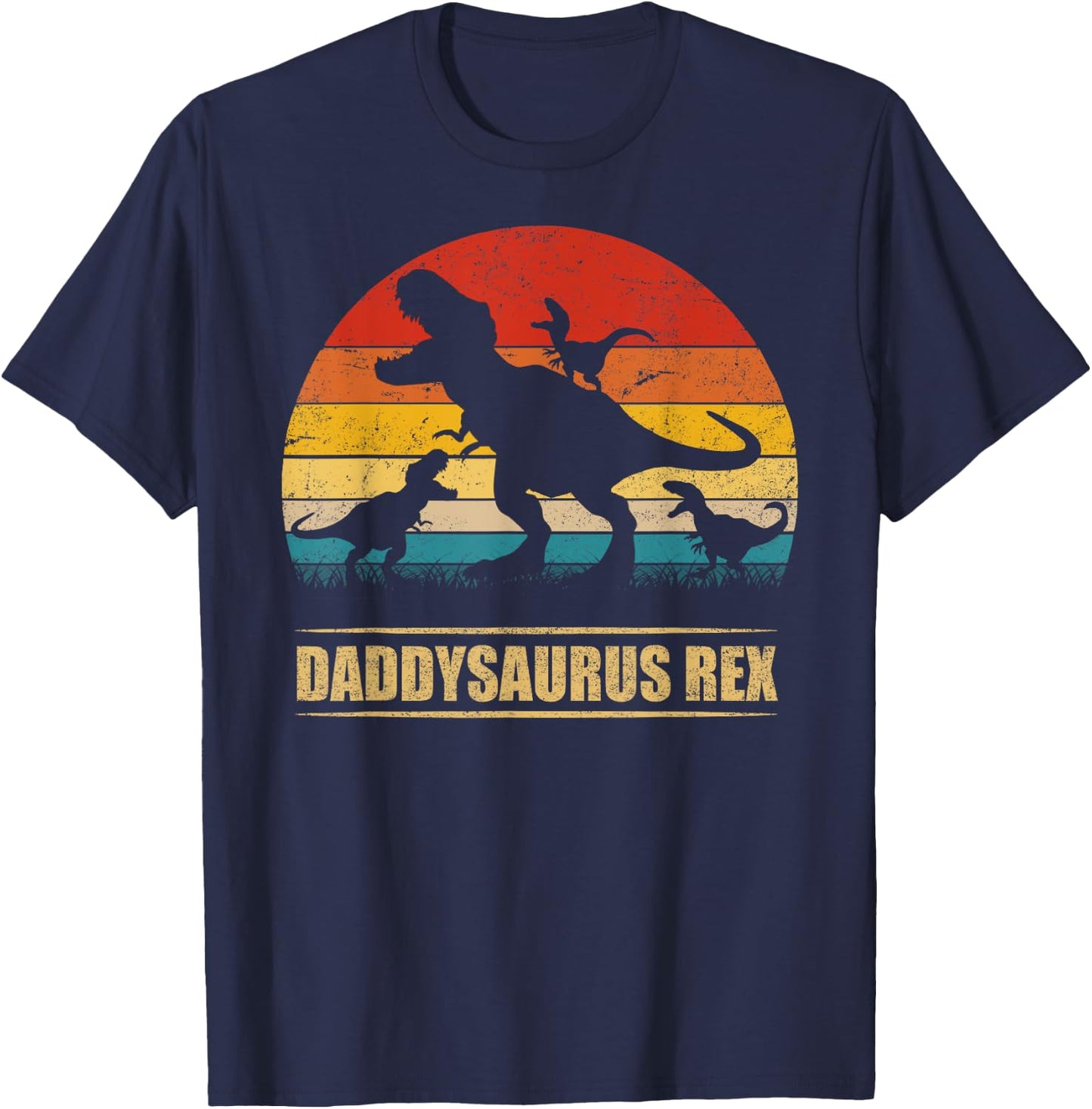 Daddysaurus Rex 3 kid T-Shirt - T-Shirt | Navy