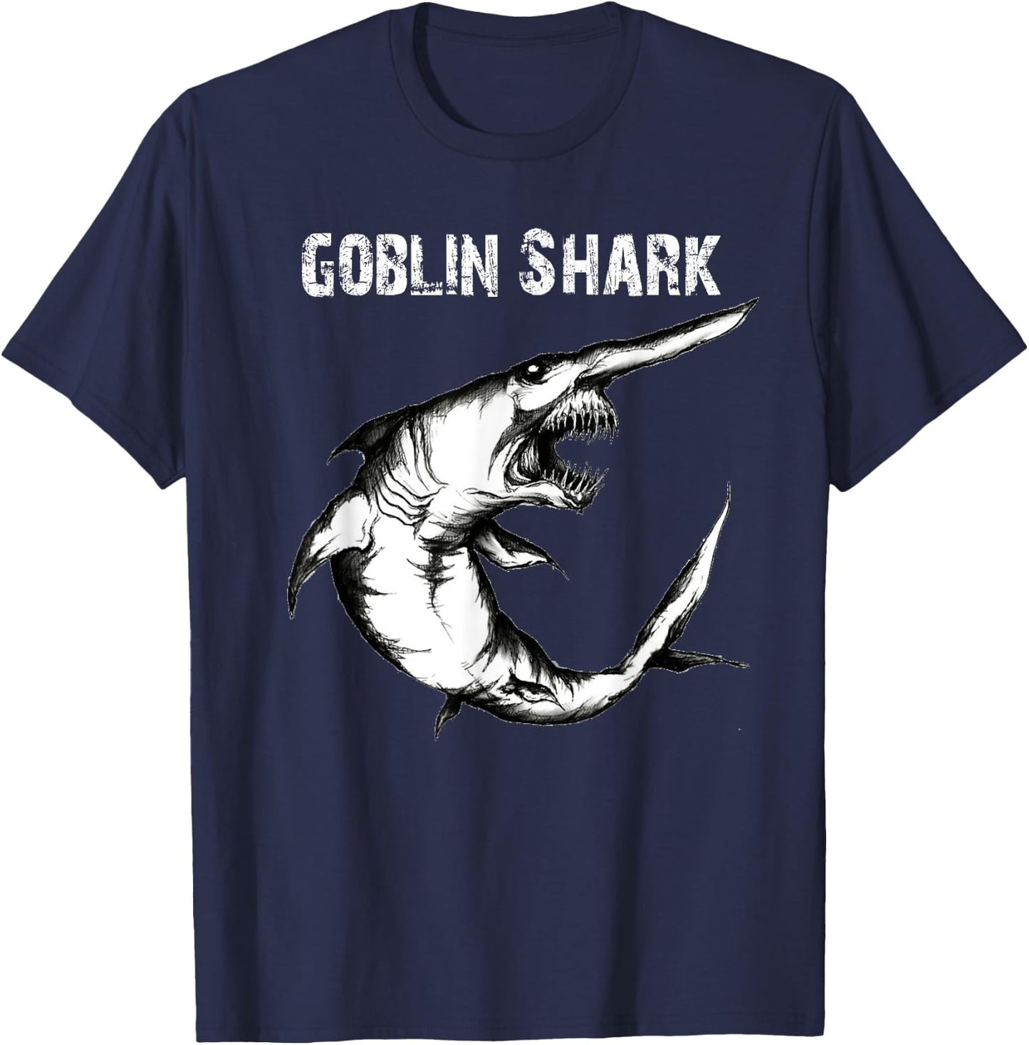 Goblin Shark Shirt - Goblin Shark Lovers Gifts T-Shirt - T-Shirt | Navy