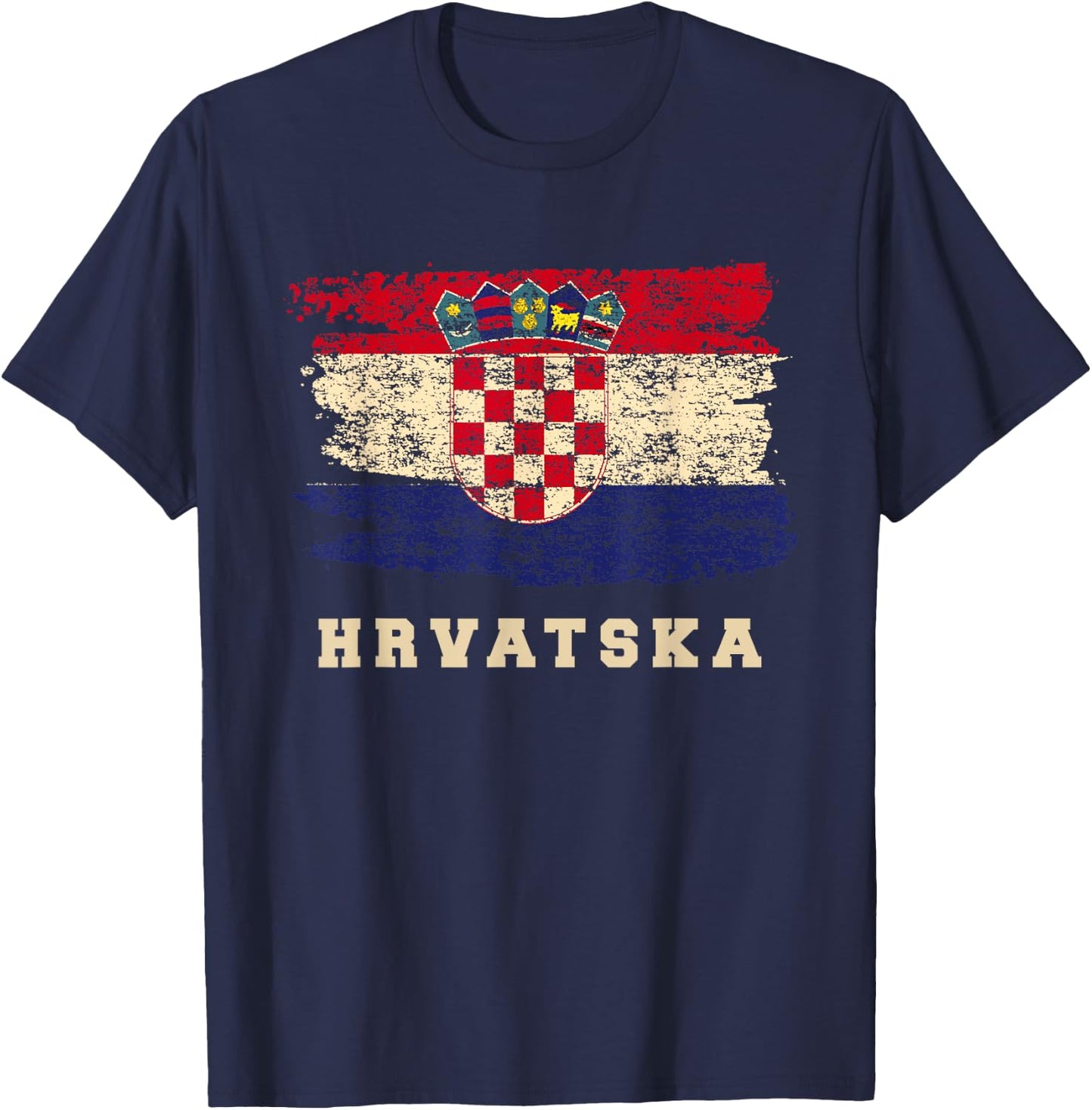 Croatia Soccer Shirt 2018 Football Croatian Jersey Hrvatska T-Shirt - T-Shirt | Navy