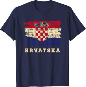 Croatia Soccer Shirt 2018 Football Croatian Jersey Hrvatska T-Shirt - T-Shirt | Navy