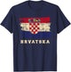 Croatia Soccer Shirt 2018 Football Croatian Jersey Hrvatska T-Shirt - T-Shirt | Navy