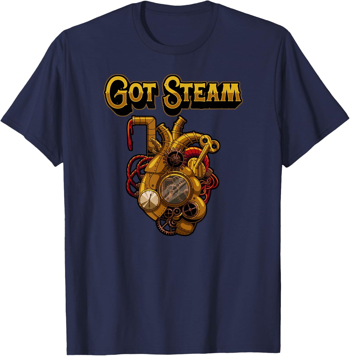 Steampunk Mechanics Victorian Cosplay Steampunk T-Shirt - T-Shirt | Navy
