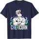Unicorn Chef Cheficorn Cooking Pun Funny Cook Funny T-Shirt - T-Shirt | Navy