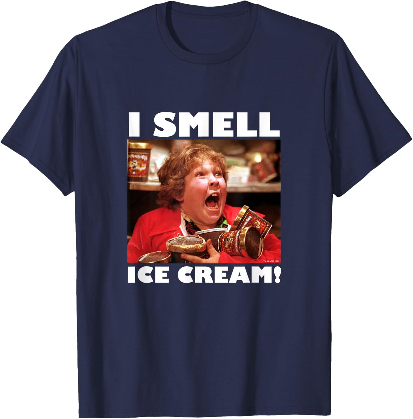 The Goonies Chunk I Smell Ice Cream Movie T-Shirt - T-Shirt | Navy