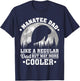 Manatee Dad Like A Regular Dad Funny Manatee Father's Day T-Shirt - T-Shirt | Navy