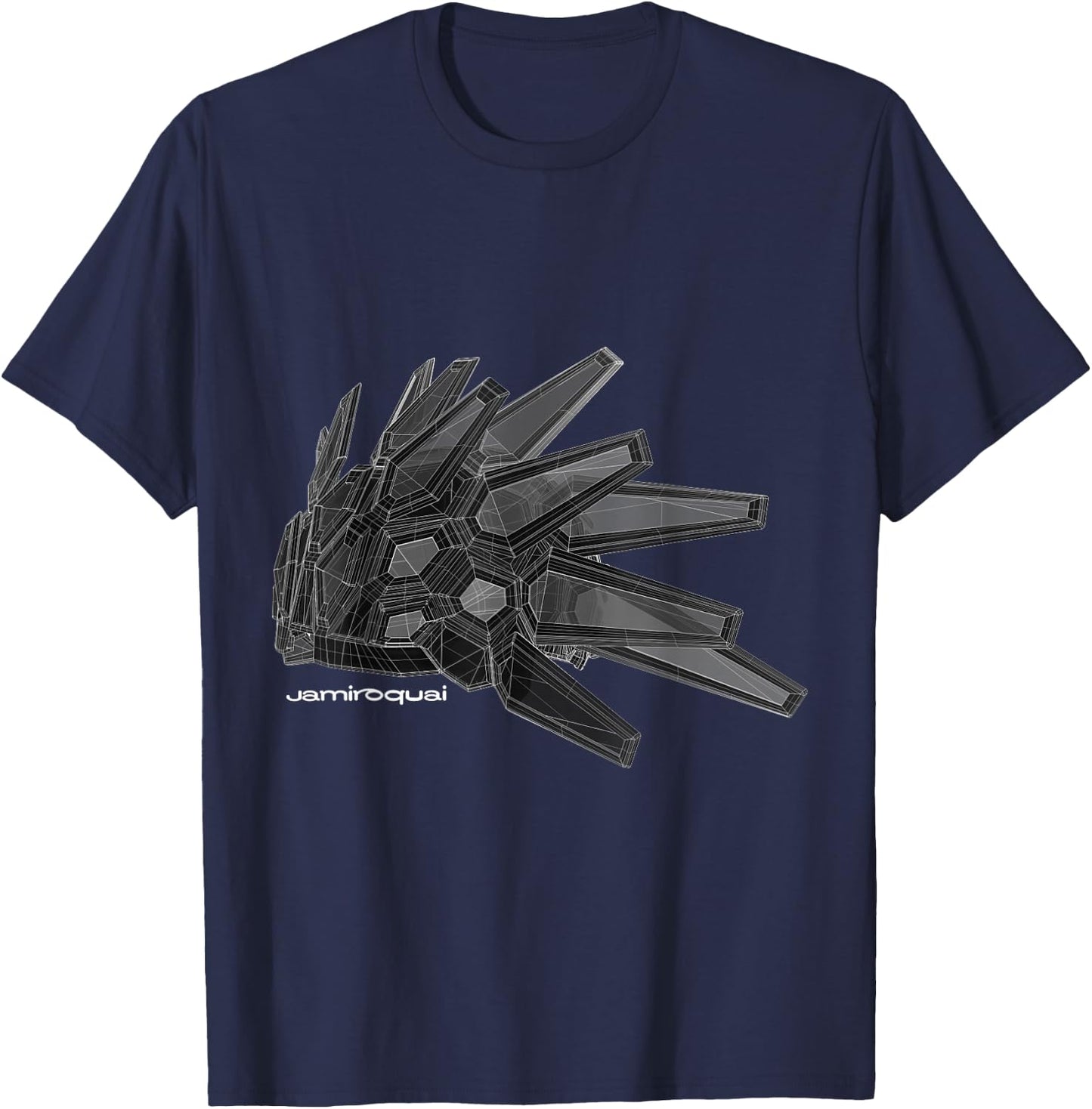 Jamiroquai Official Automaton Hat T-Shirt - T-Shirt | Navy