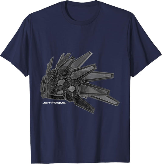 Jamiroquai Official Automaton Hat T-Shirt - T-Shirt | Navy