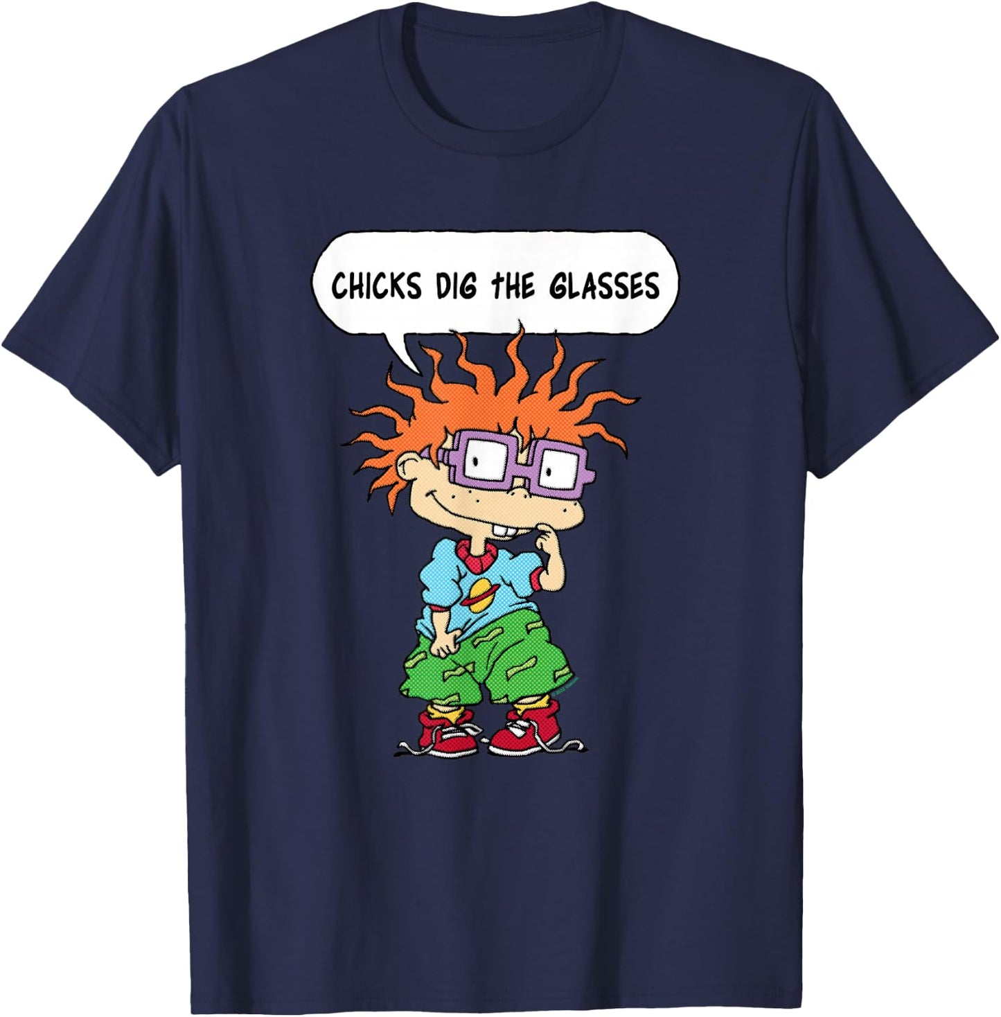 Rugrats Chucky Chicks Dig The Glasses T-Shirt - T-Shirt | Navy