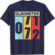 Oldometer 71-72 Funny 72nd Birthday Odometer Gift Oldometer T-Shirt - T-Shirt | Navy