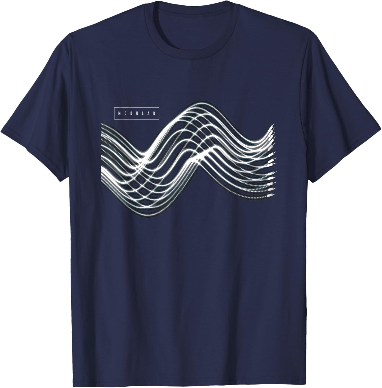 Modular Synthesizer I Synth Synthesizer DJ Festival Retro T-Shirt - T-Shirt | Navy