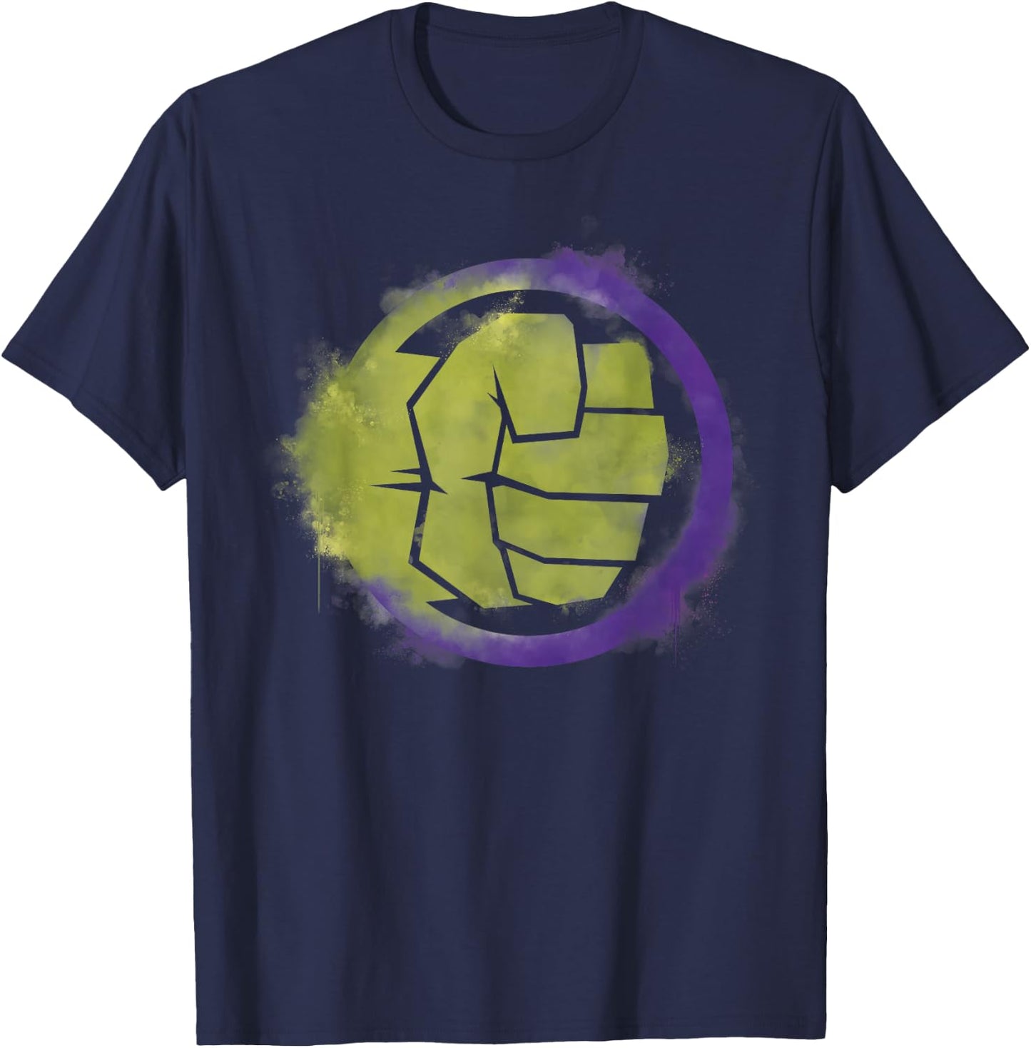 Marvel Avengers Endgame Hulk Spray Paint Logo T-Shirt - T-Shirt | Navy