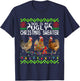 Chicken Christmas This Is My Ugly Sweater Funny T-Shirt - T-Shirt | Navy