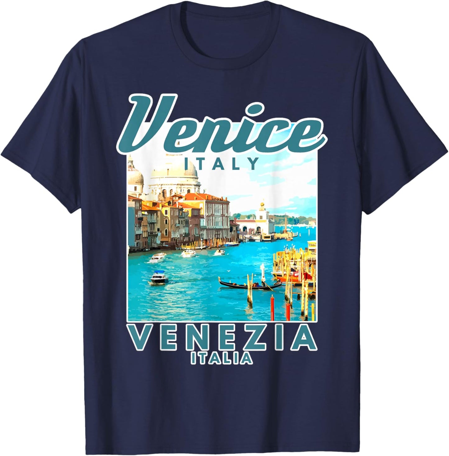 Venice Italy Venezia Italia Italian Souvenir T-Shirt - T-Shirt | Navy