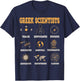 Greek Scientists Shirt, Aristotle & Thales Science T-Shirt - T-Shirt | Navy