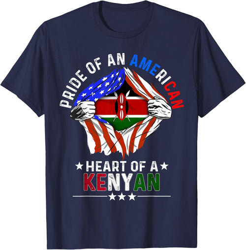 Kenyan American America Pride Foreign Country Kenya Flag