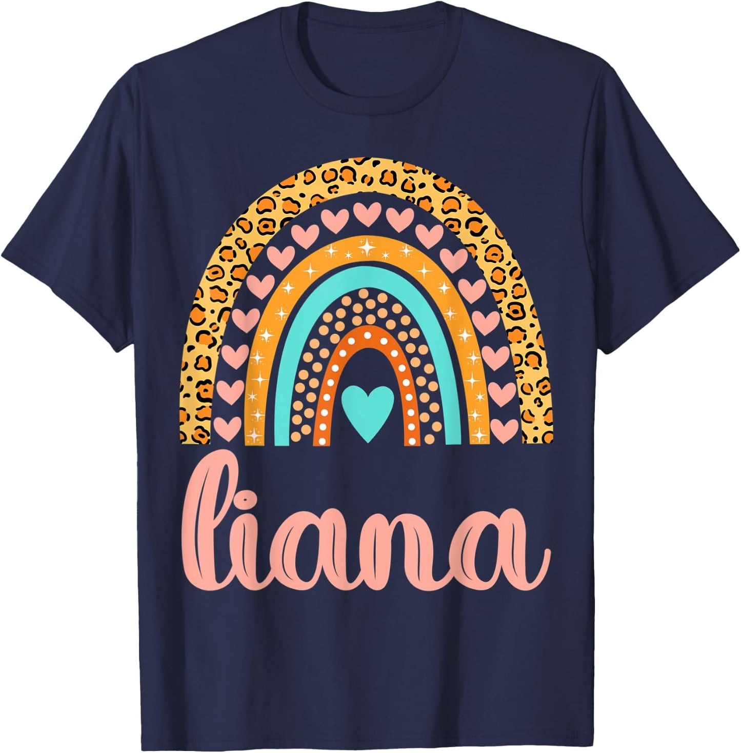 Liana Liana Name Birthday Shirt Gift T-Shirt - T-Shirt | Navy