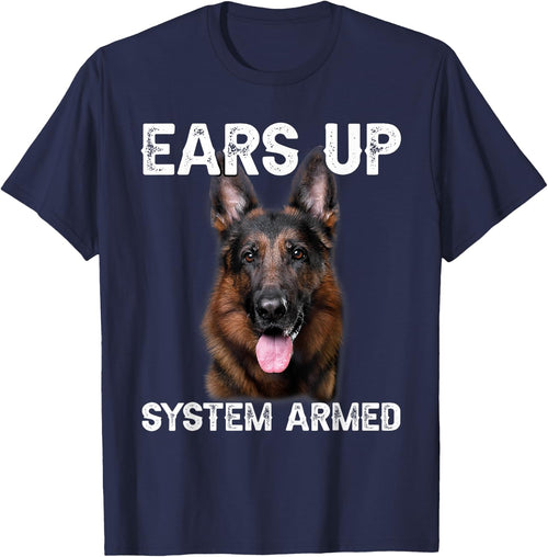 German Shepherd Dog Ears Up System Armed
