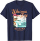 Hawaii Waimea Bay Vintage Hawaiian Surfing T Shirt T-Shirt - T-Shirt | Navy