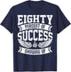 Eighty Percent of Success Nice Motivational Shirt, Trendy T-Shirt - T-Shirt | Navy