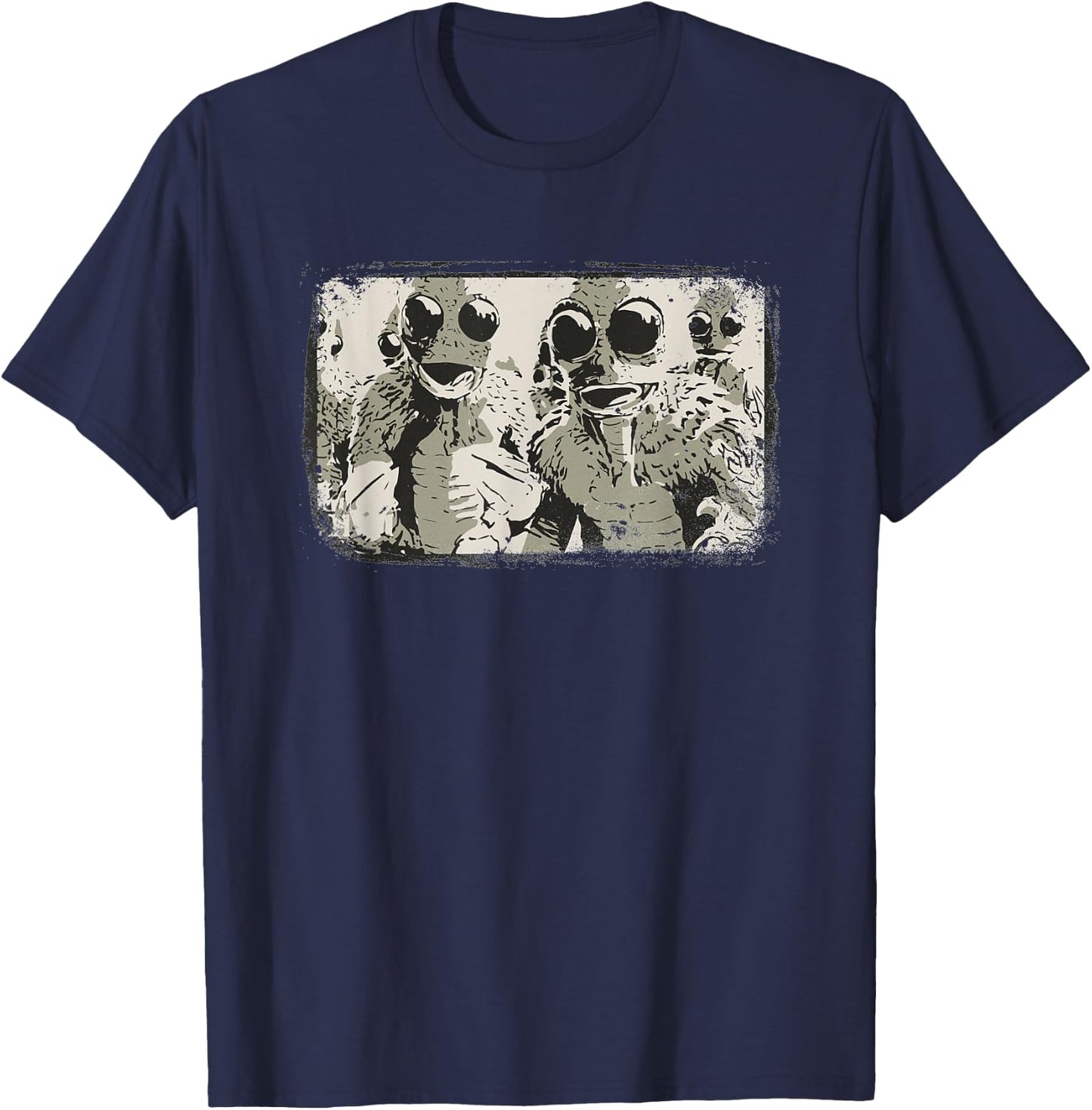 Sleestak T Shirt - Land of the Lost Distressed Vintage T-Shirt - T-Shirt | Navy