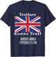 Distressed Benedict Arnold Traitors Gonna Trait British Flag T-Shirt - T-Shirt | Navy