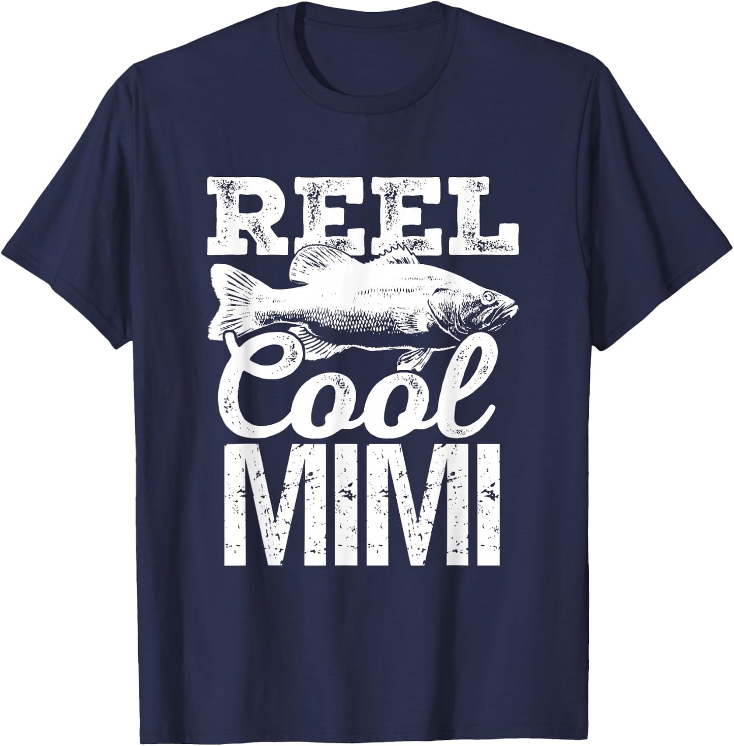 Reel Cool Mimi Fishing Outdoor Fisherman T-Shirt - T-Shirt | Navy