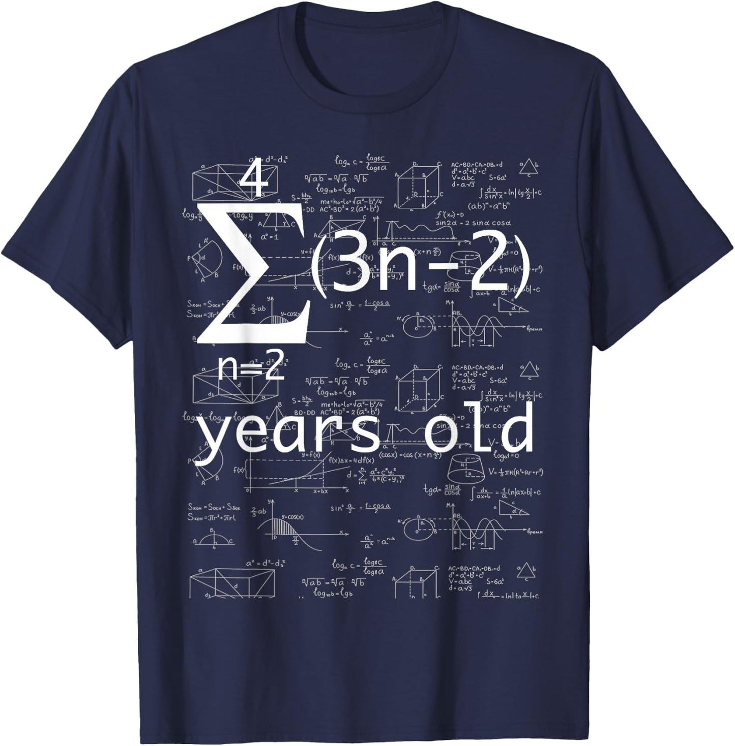 Funny Math Geek 21st Birthday 21 Years Old Shirt Her T-Shirt - T-Shirt | Navy