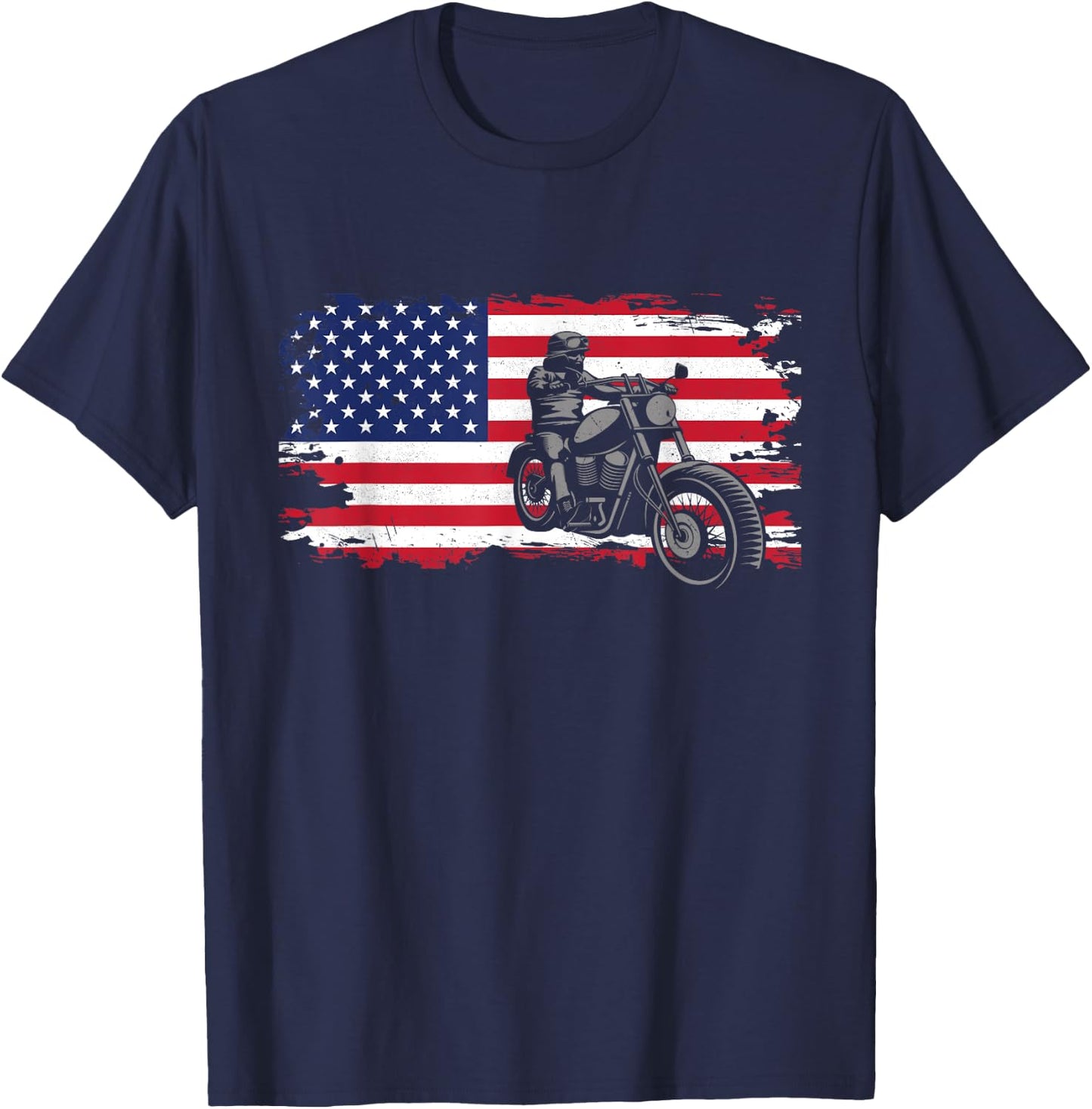 Motorcycle Clothing for Bikers -Adults Black Motorcycling Modern Letter Print Small Classic Fit Cotton 60% Polyester 40% Short Sleeve Machine Wash Spring, Summer 1 Count T-Shirt - T-Shirt | Navy