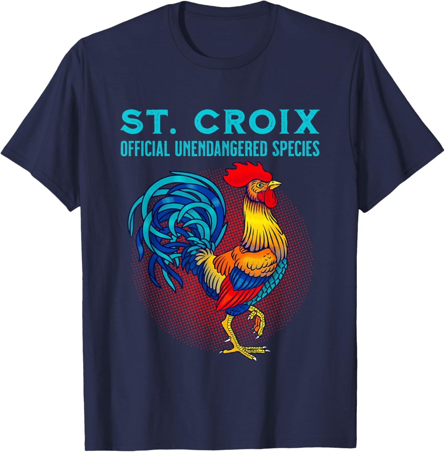 Saint Croix Official Unendangered Species Souvenir T-Shirt - T-Shirt | Navy