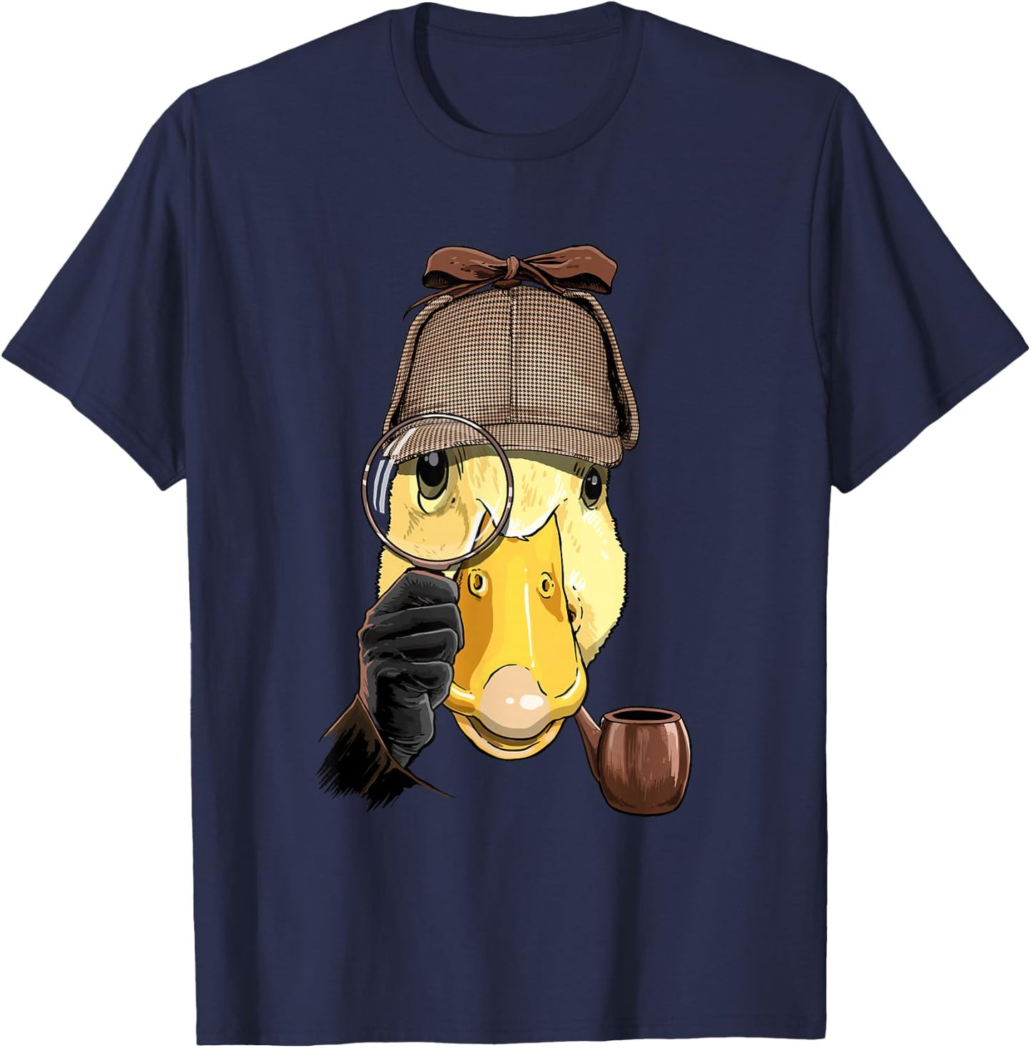 Duck Detective Farmer Duck Farm Animal Lover T-Shirt - T-Shirt | Navy