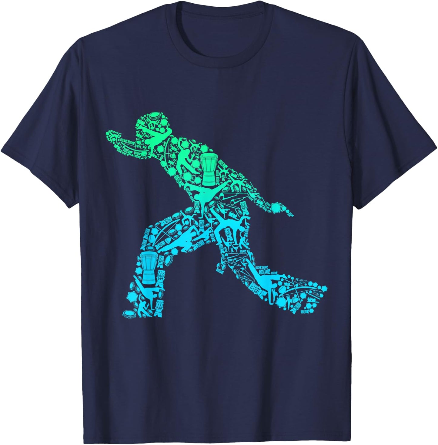 Capoeira Ginga Boys Children Men T-Shirt - T-Shirt | Navy