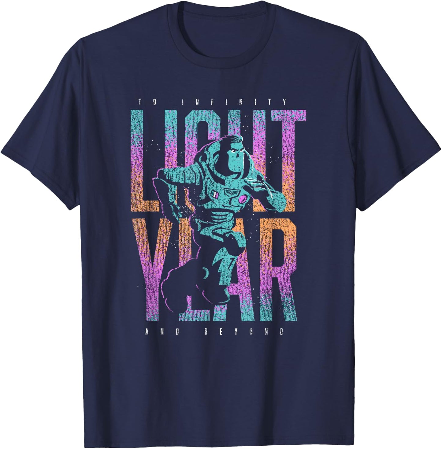 Disney Pixar Lightyear Buzz Lightyear to Infinity and Beyond Small T-Shirt - T-Shirt | Navy