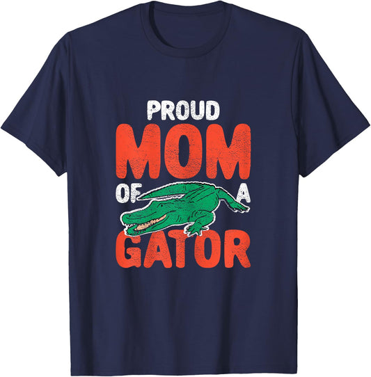 Proud Gator Mom Crocodile Costume Alligator T-Shirt - T-Shirt | Navy