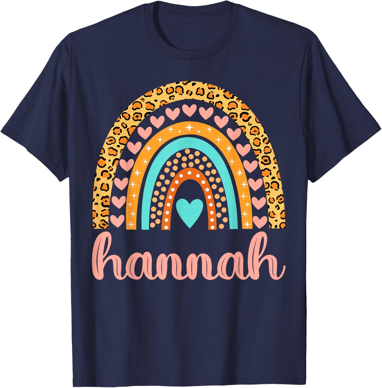 Hannah Hannah Name Birthday Shirt Gift T-Shirt - T-Shirt | Navy