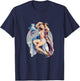 Vintage 1940's Pin-up Girl Sexy Classic Retro American Art T-Shirt - T-Shirt | Navy