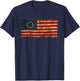 Betsy Ross Flag American Victory 1776 Distressed T-Shirt - T-Shirt | Navy