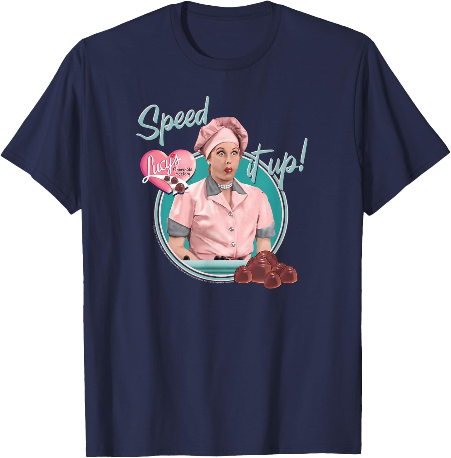 I Love Lucy Speed It Up T-Shirt - T-Shirt | Navy