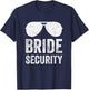 Bride Security T Shirt Funny Wedding T-Shirt - T-Shirt | Navy